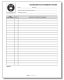 deposition summary worksheet